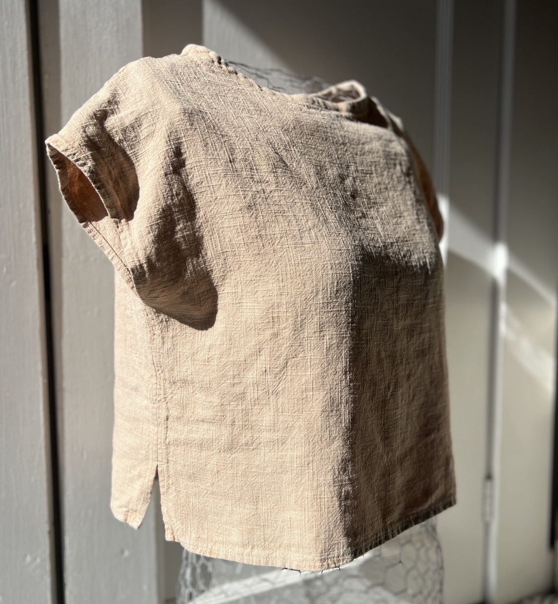 Jane top view A size large in linen
